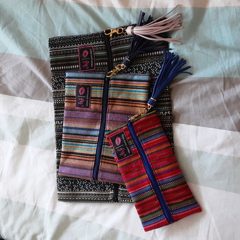 Makeup Junkie bags - set of 3 various sizes